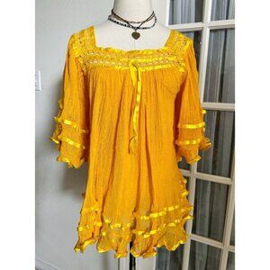 Mexican Angelita Gauze Top OS NEW